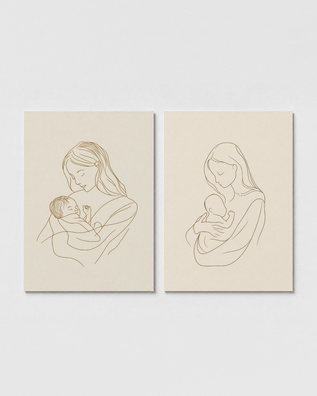 Lijnen en omhelzing Posterset