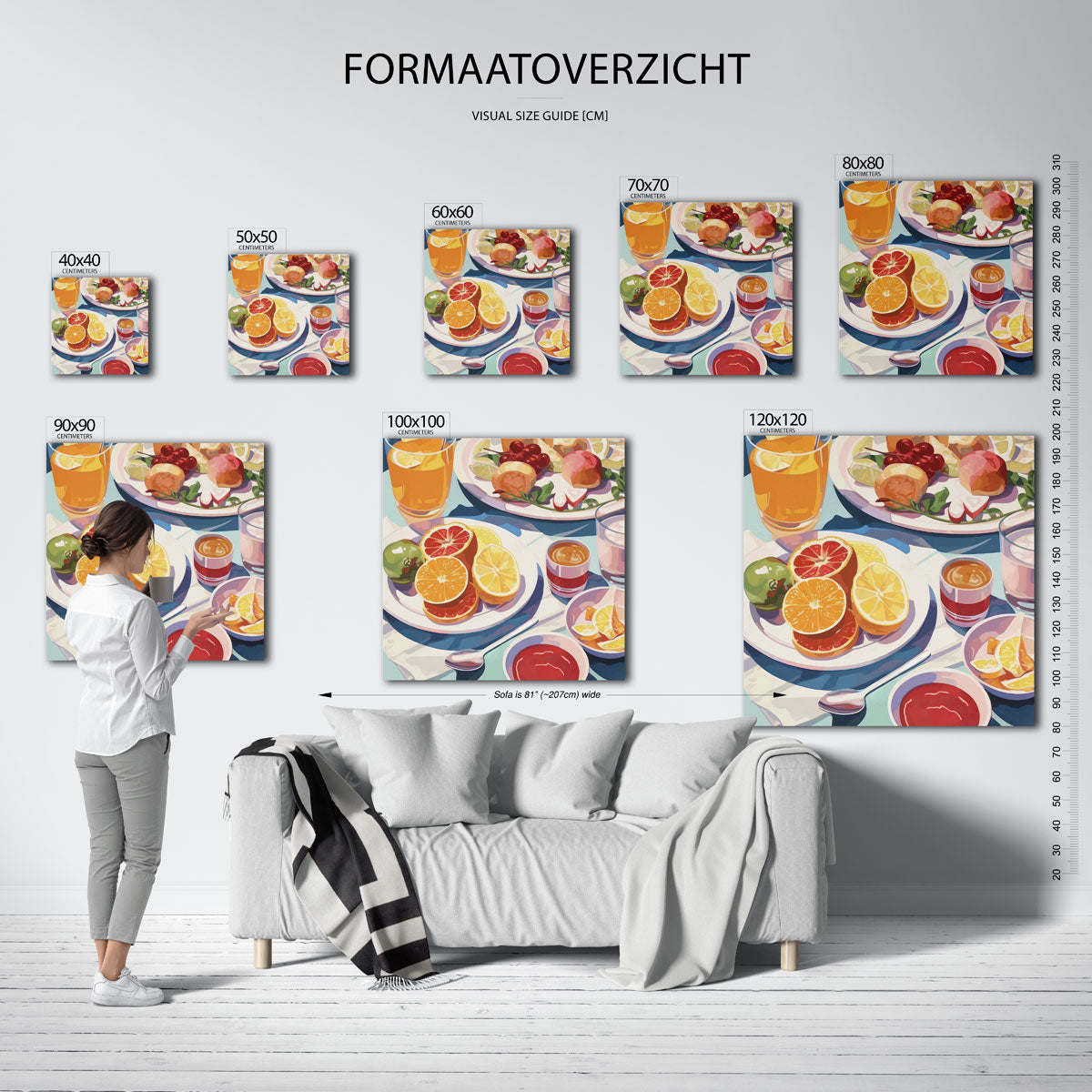 Ontbijt met fruit Poster