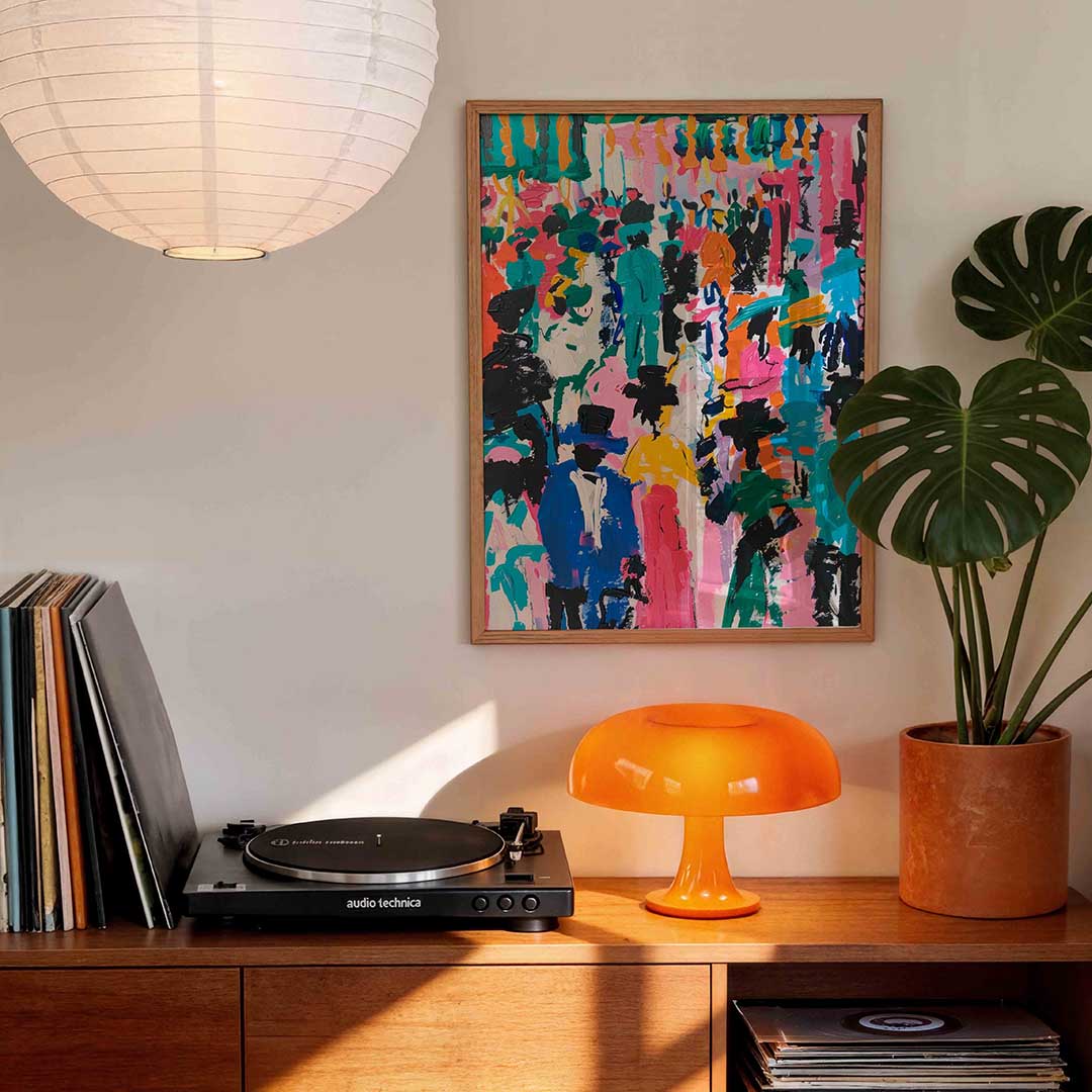 Gekleurde figuren Poster