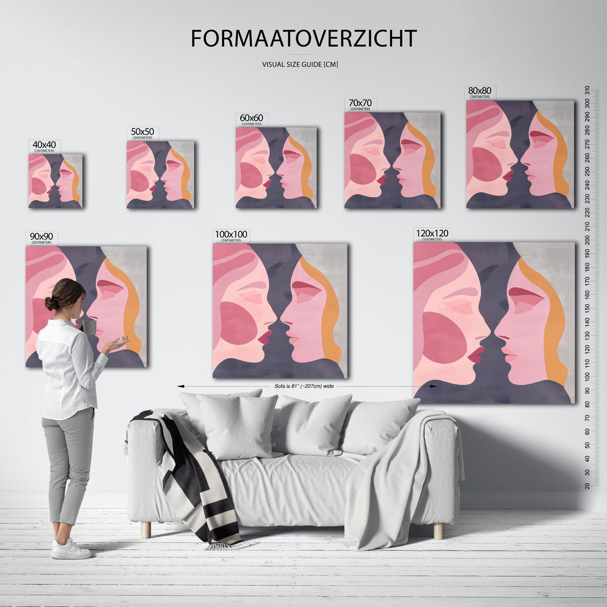 Twee gezichten Poster