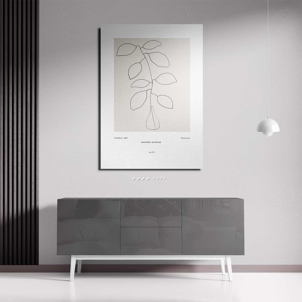 Modern Boho Flora Kunstwerk-canvas-dibond-plexiglas-wanddecoratie-WallArtistic