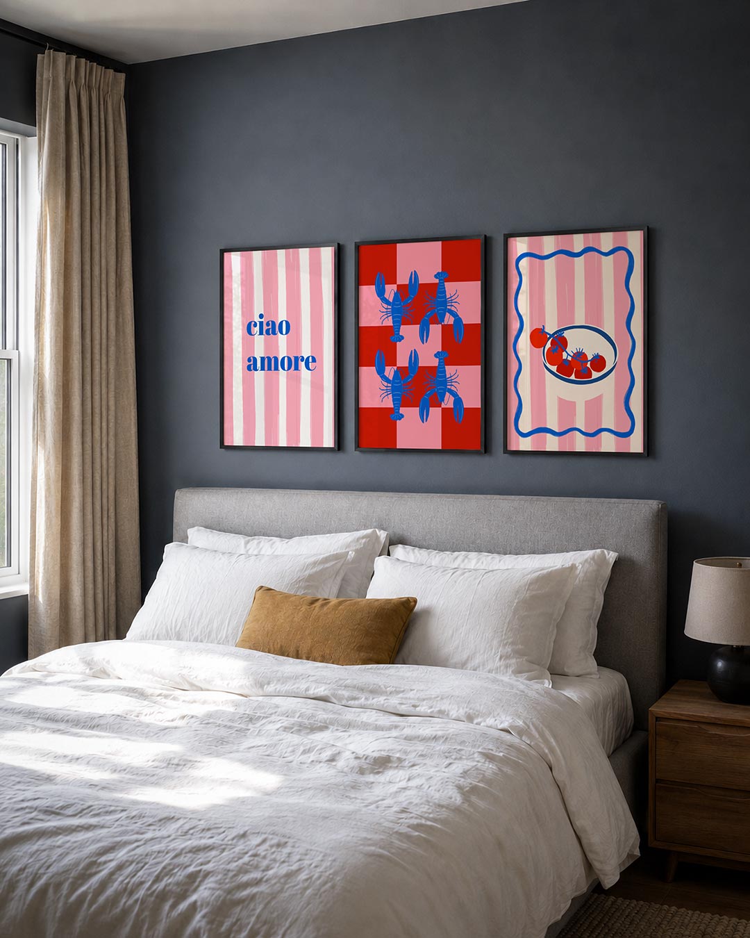 Strepen en woorden Posterset