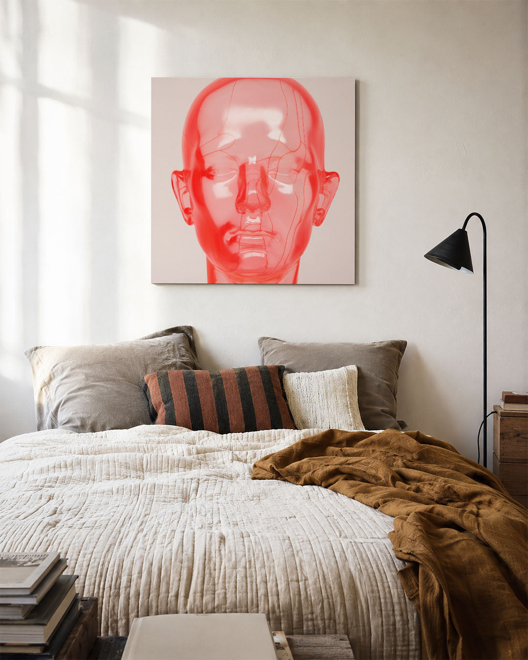 Transparante hoofdvorm Kunstwerk