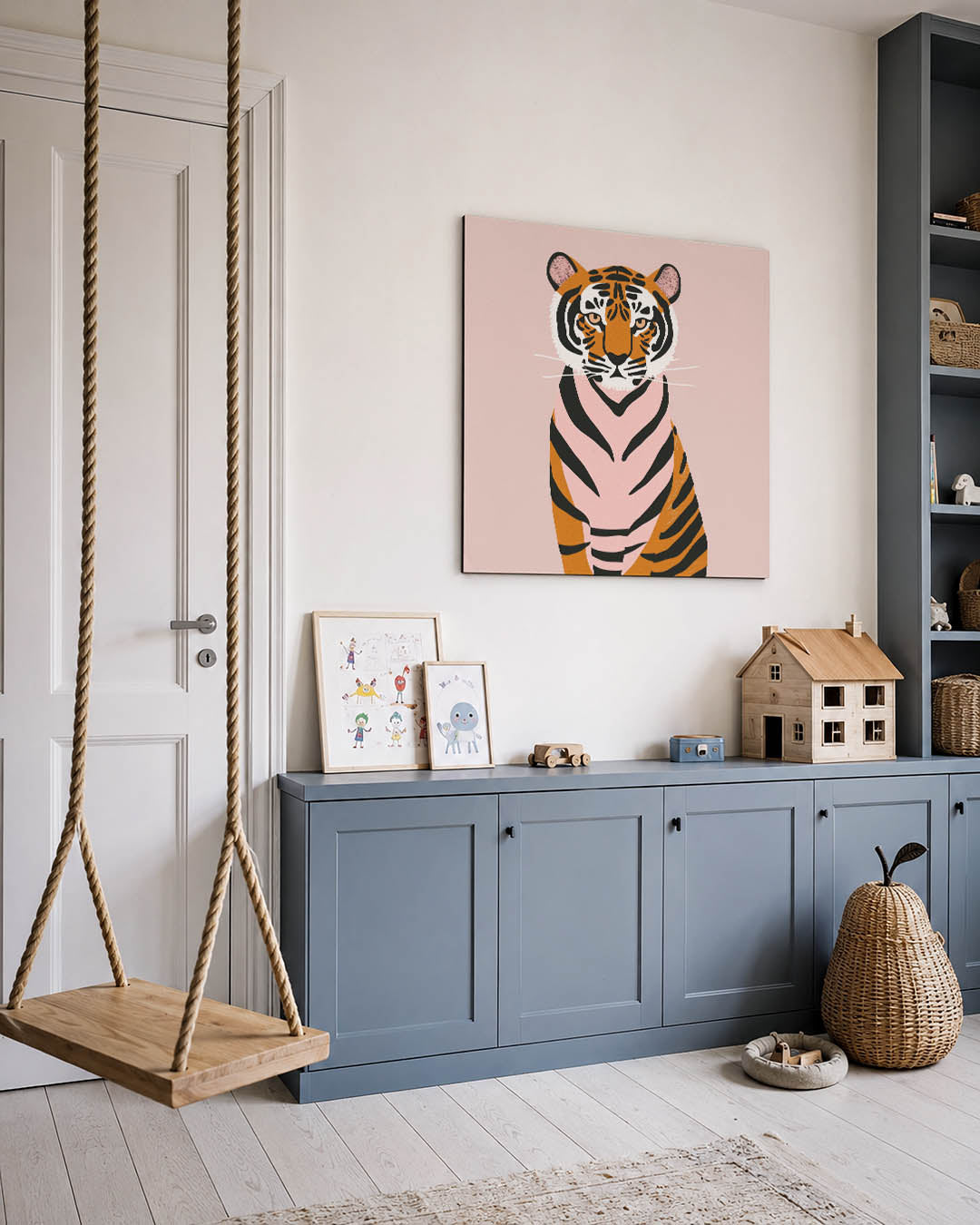 Gestileerde tijger Kunstwerk