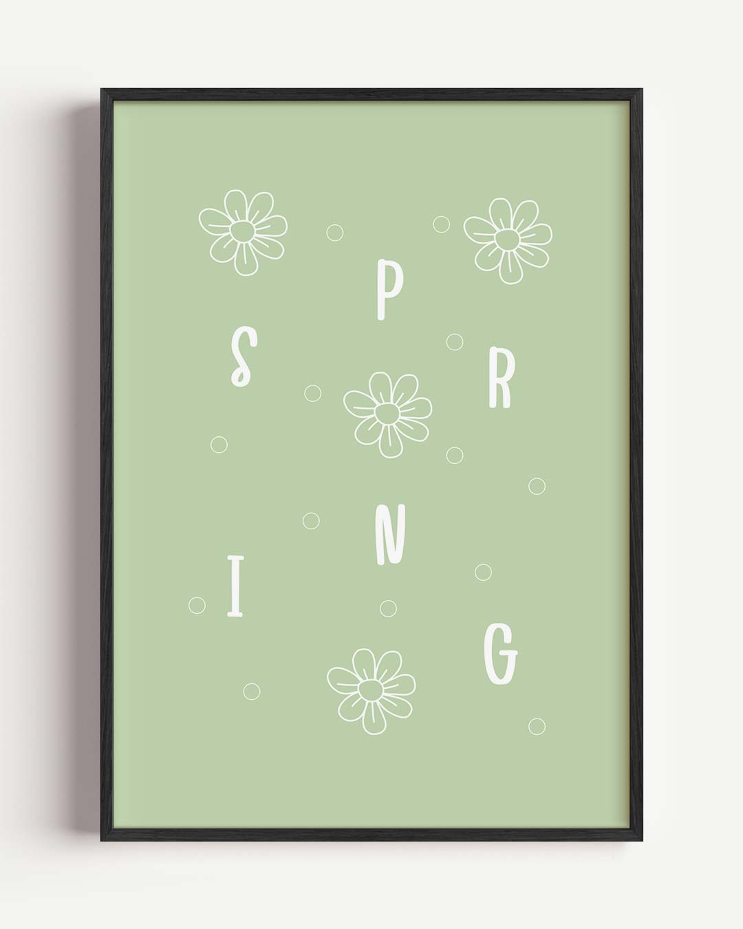 Vrolijke Lente Bloem Poster-WallArtistic