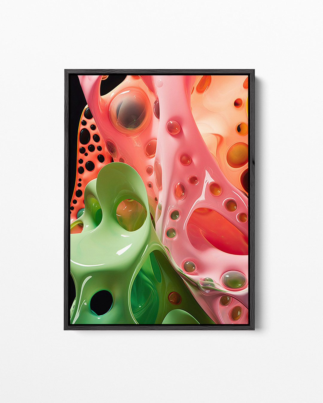 Organische vormen kleuren Kunstwerk