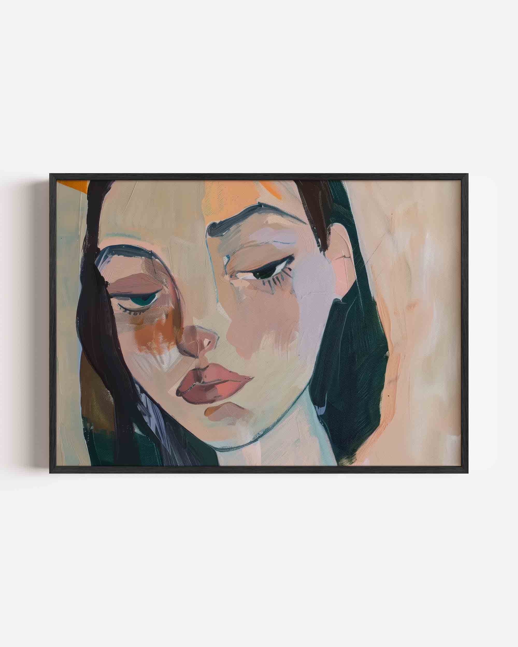 Portret van vrouw Poster