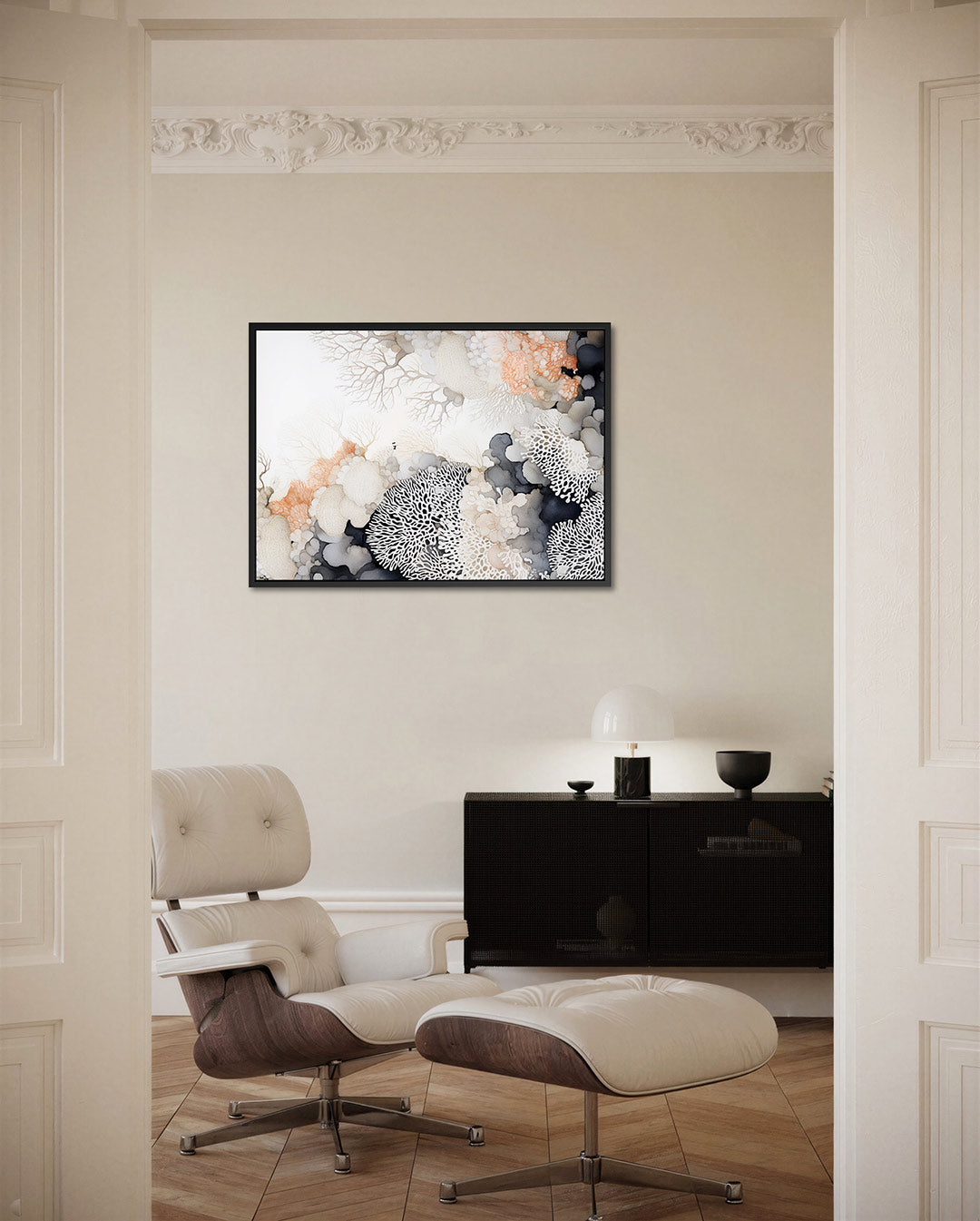 Organische vormen compositie Kunstwerk