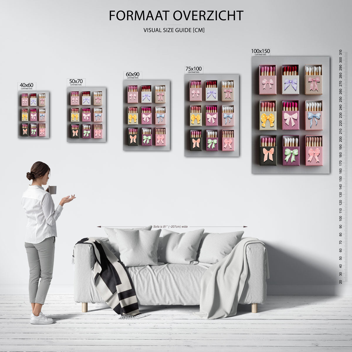 Creatieve strikjes Kunstwerk
