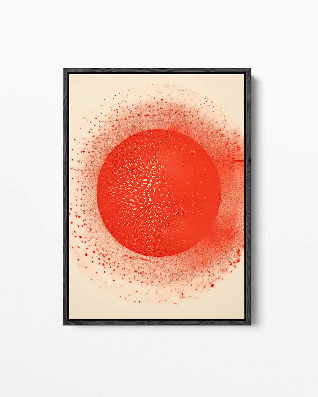 Cirkelpatroon met spetters Kunstwerk