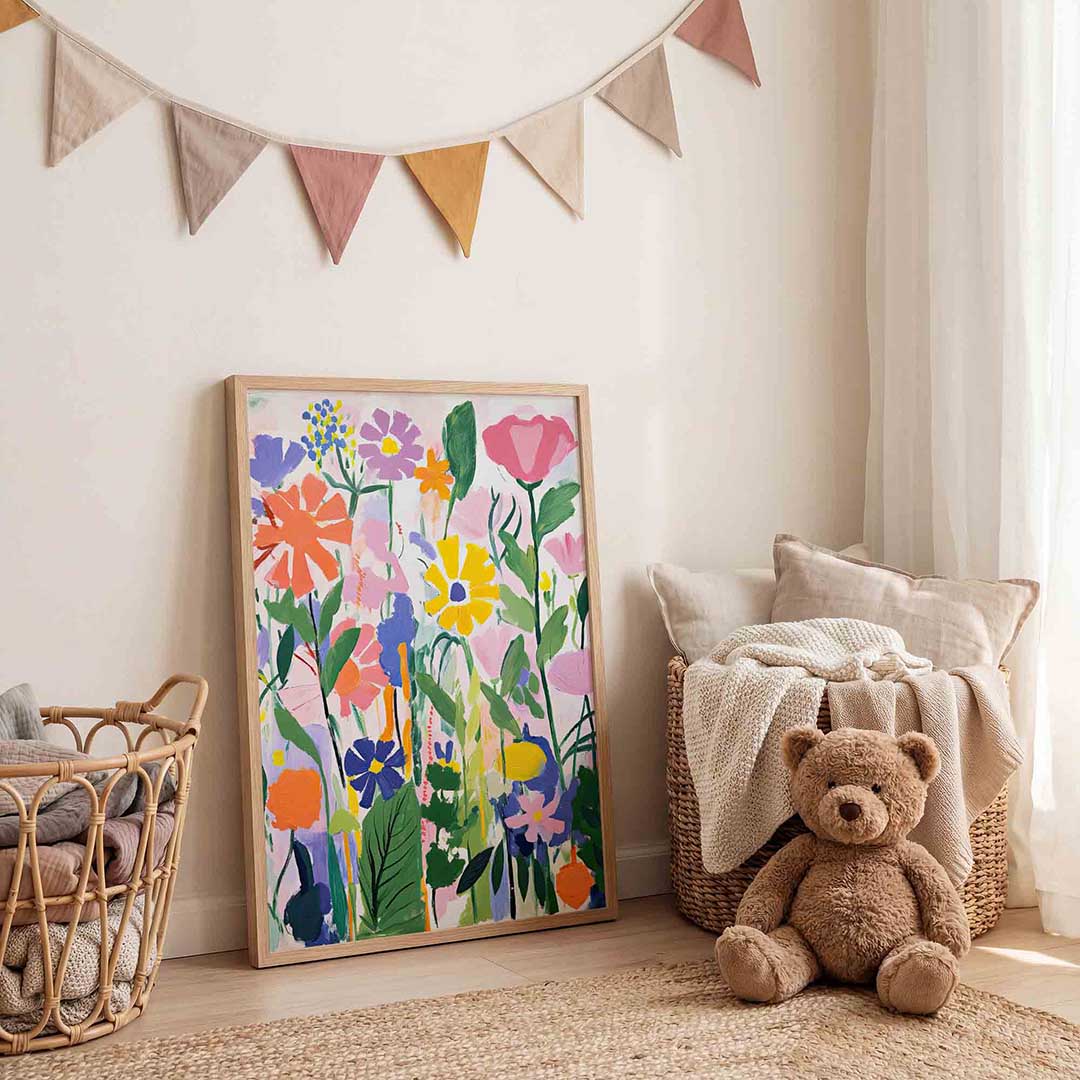 Bloemen in felle kleuren Poster