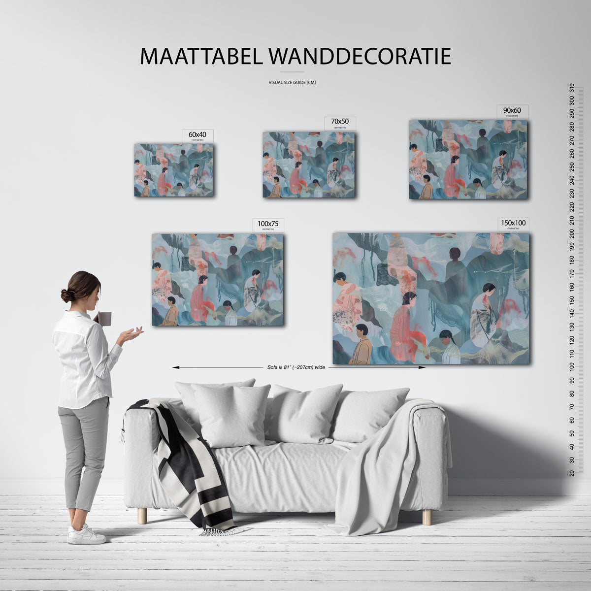 Dromerige figuren Kunstwerk
