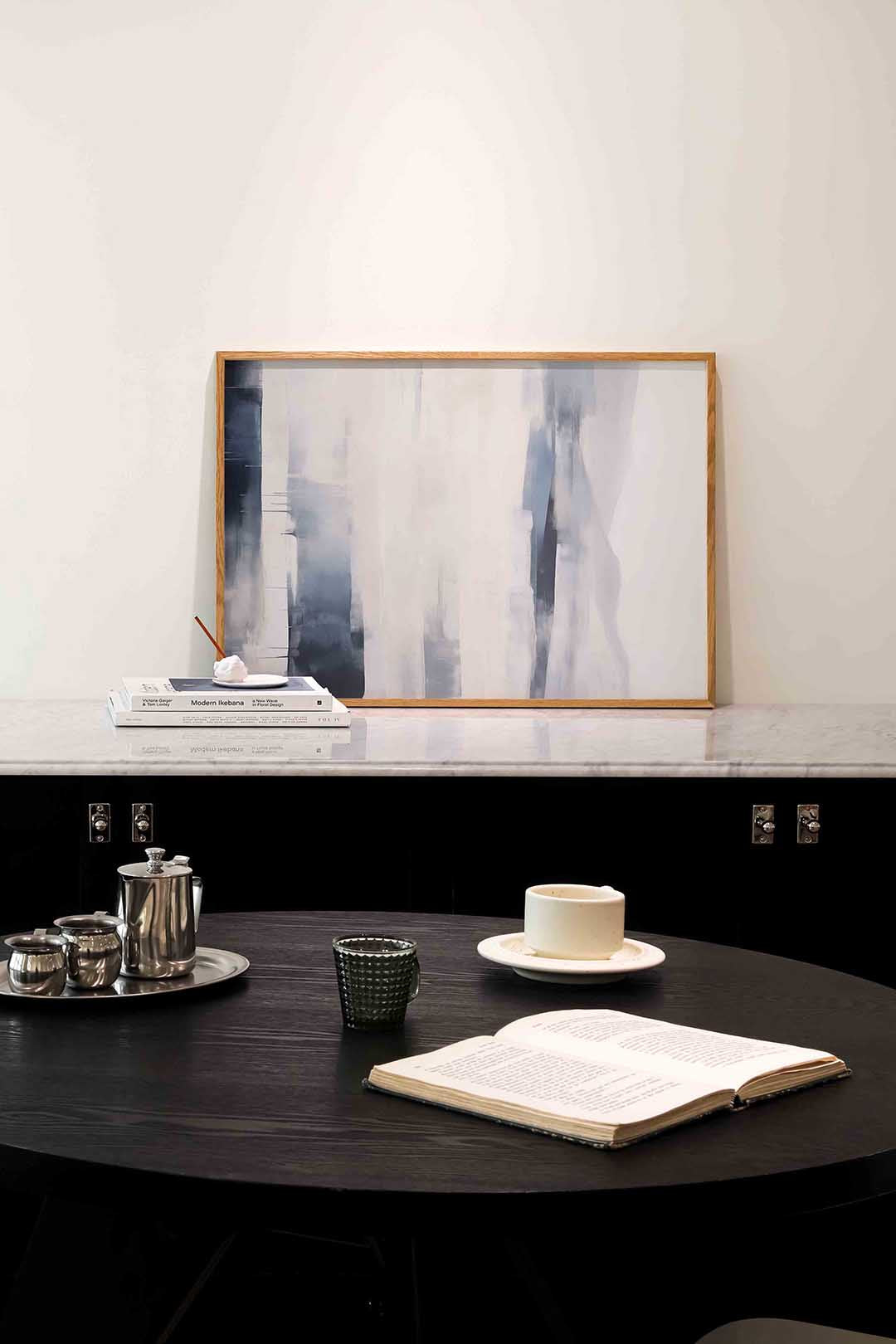 Abstracte verticale vormen Poster