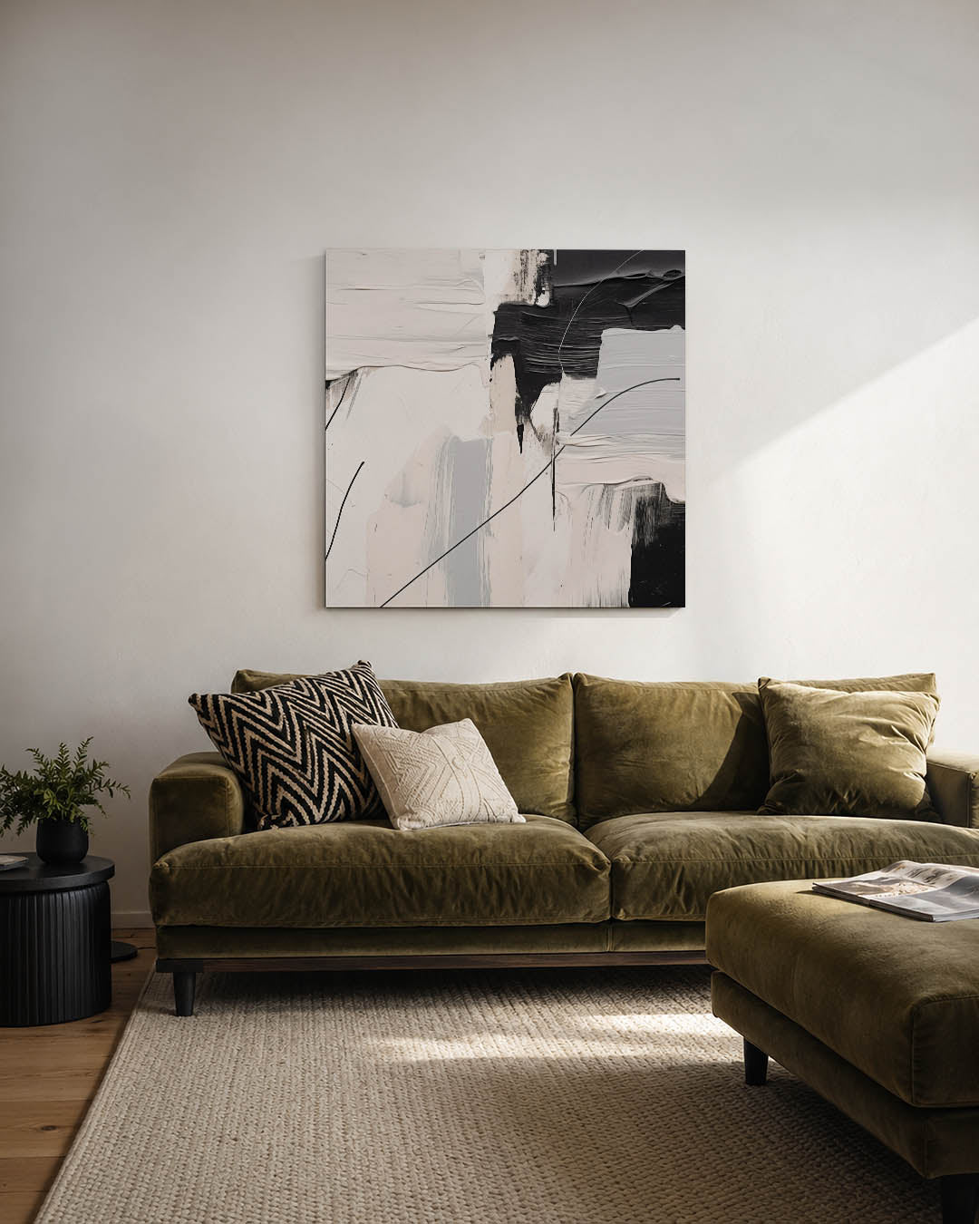 Compositie van lijnen Kunstwerk