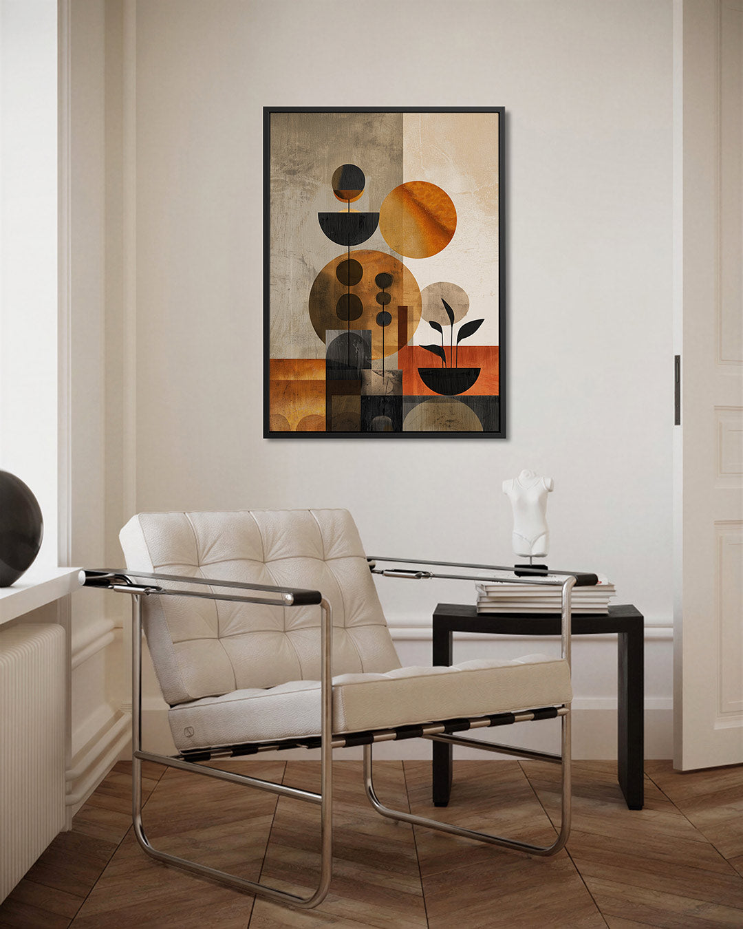 Geometrische vormen compositie Kunstwerk