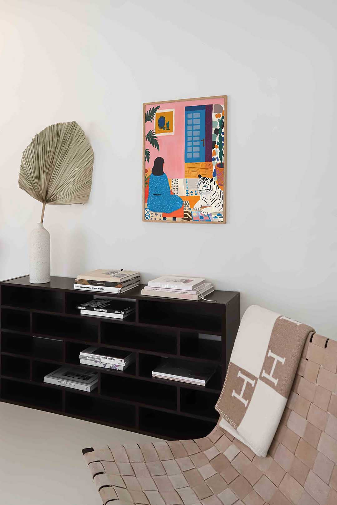 Vrouw met tijger Poster