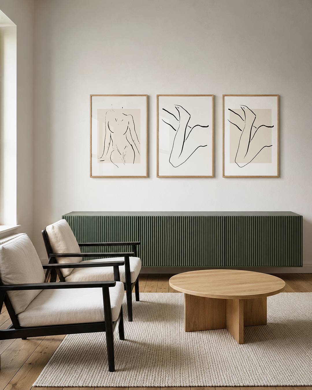 Lijnenspel en vormen Posterset