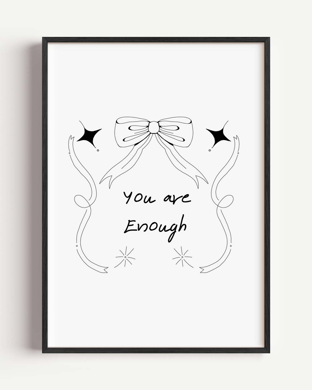 Inspirerende "You Are Enough" Poster-WallArtistic