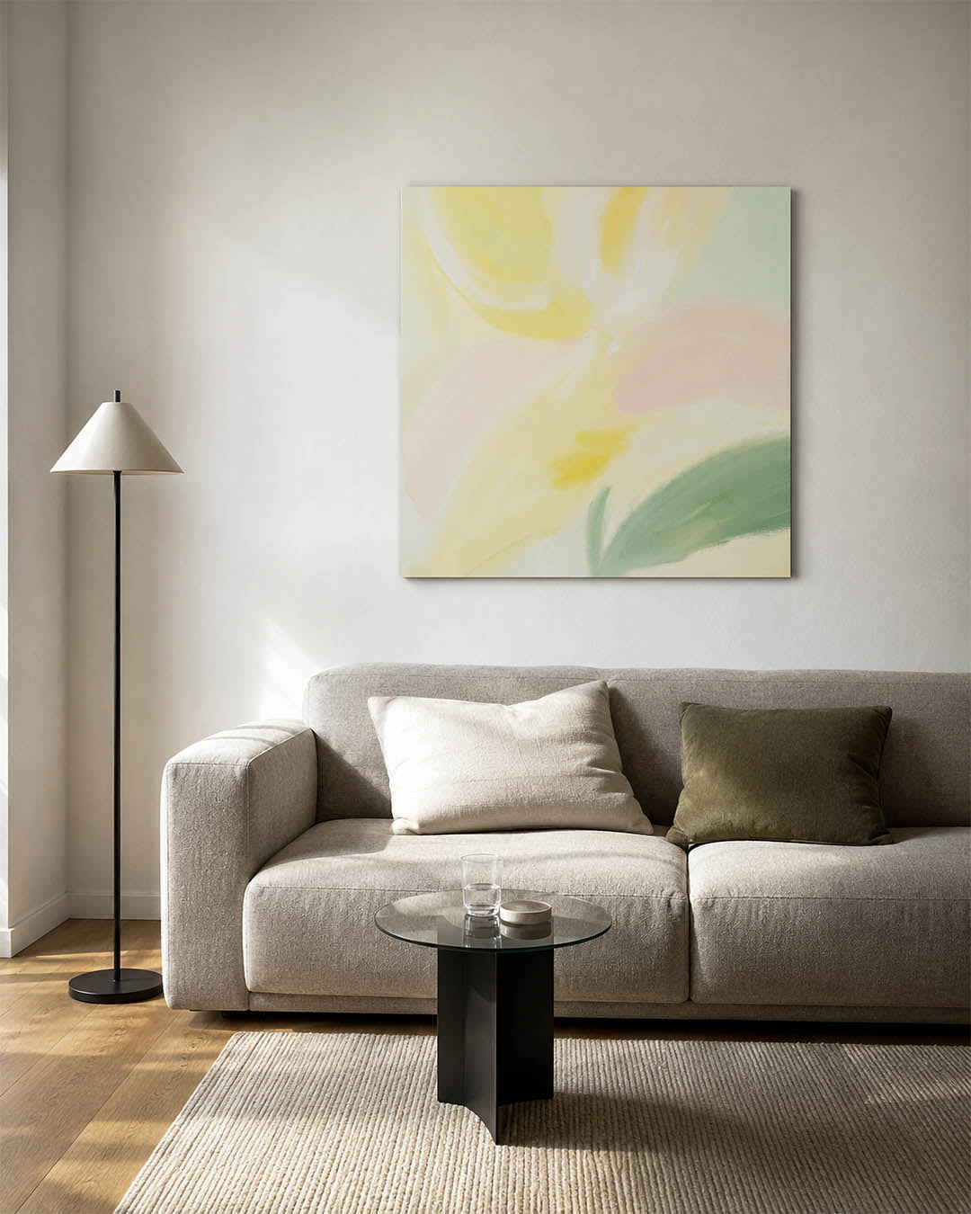 Zachte kleurvlakken Kunstwerk