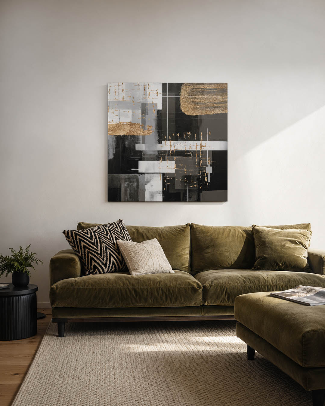 Gelaagde compositie Kunstwerk