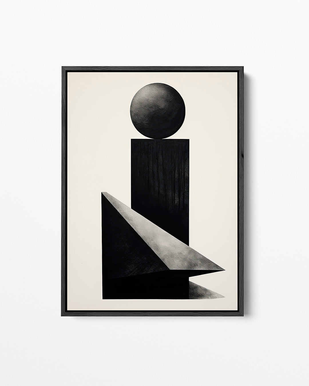 Geometrische vormen compositie Kunstwerk