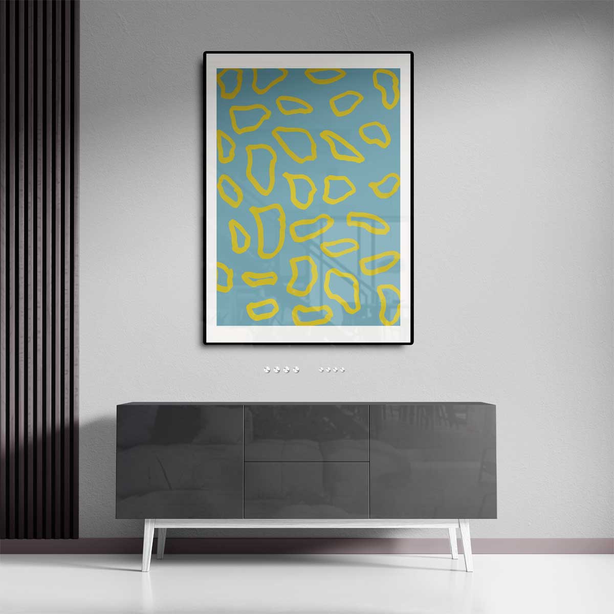 Speelse Geometrie Canvas Kunstwerk-canvas-dibond-plexiglas-wanddecoratie-WallArtistic