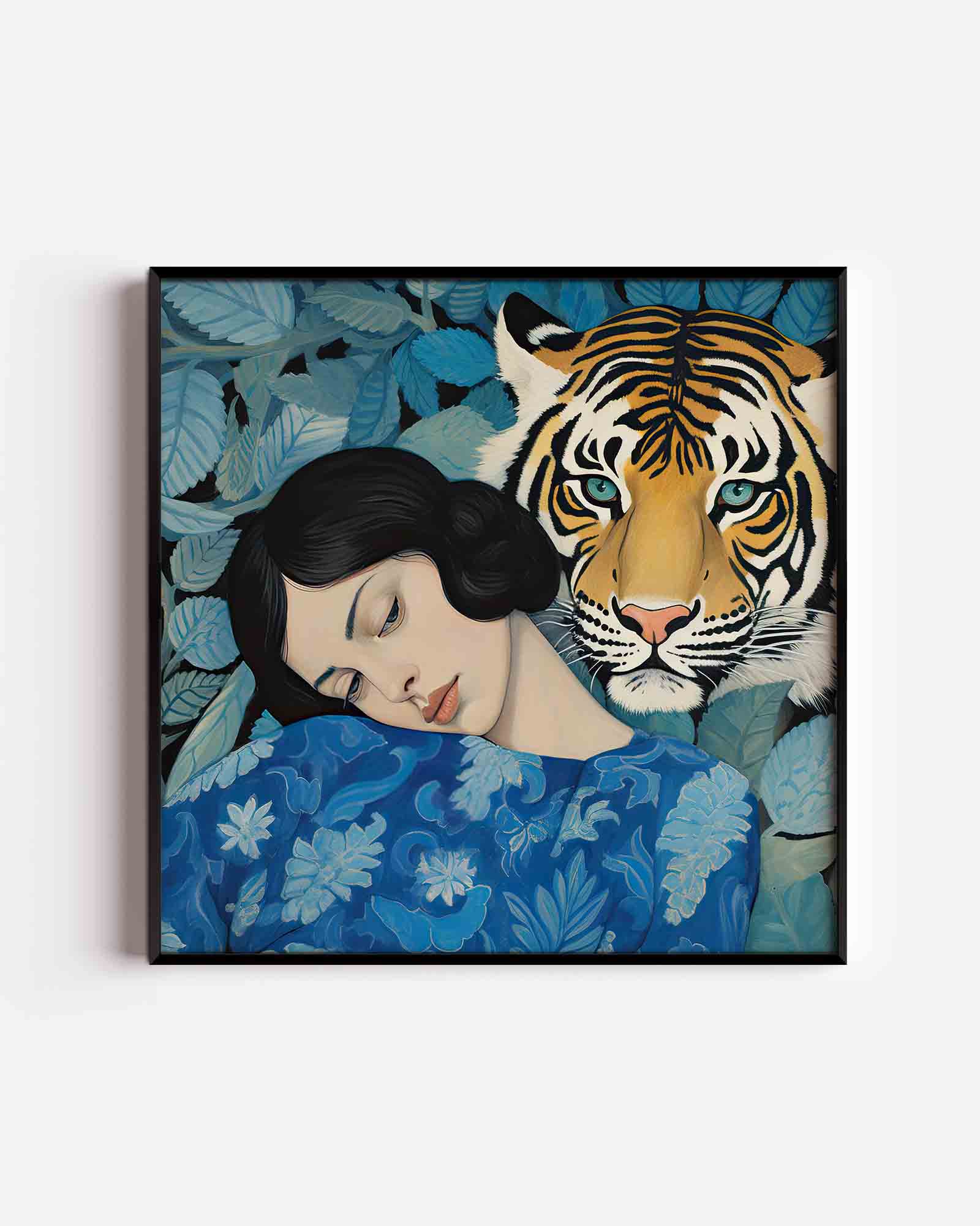 Vrouw met tijger Poster