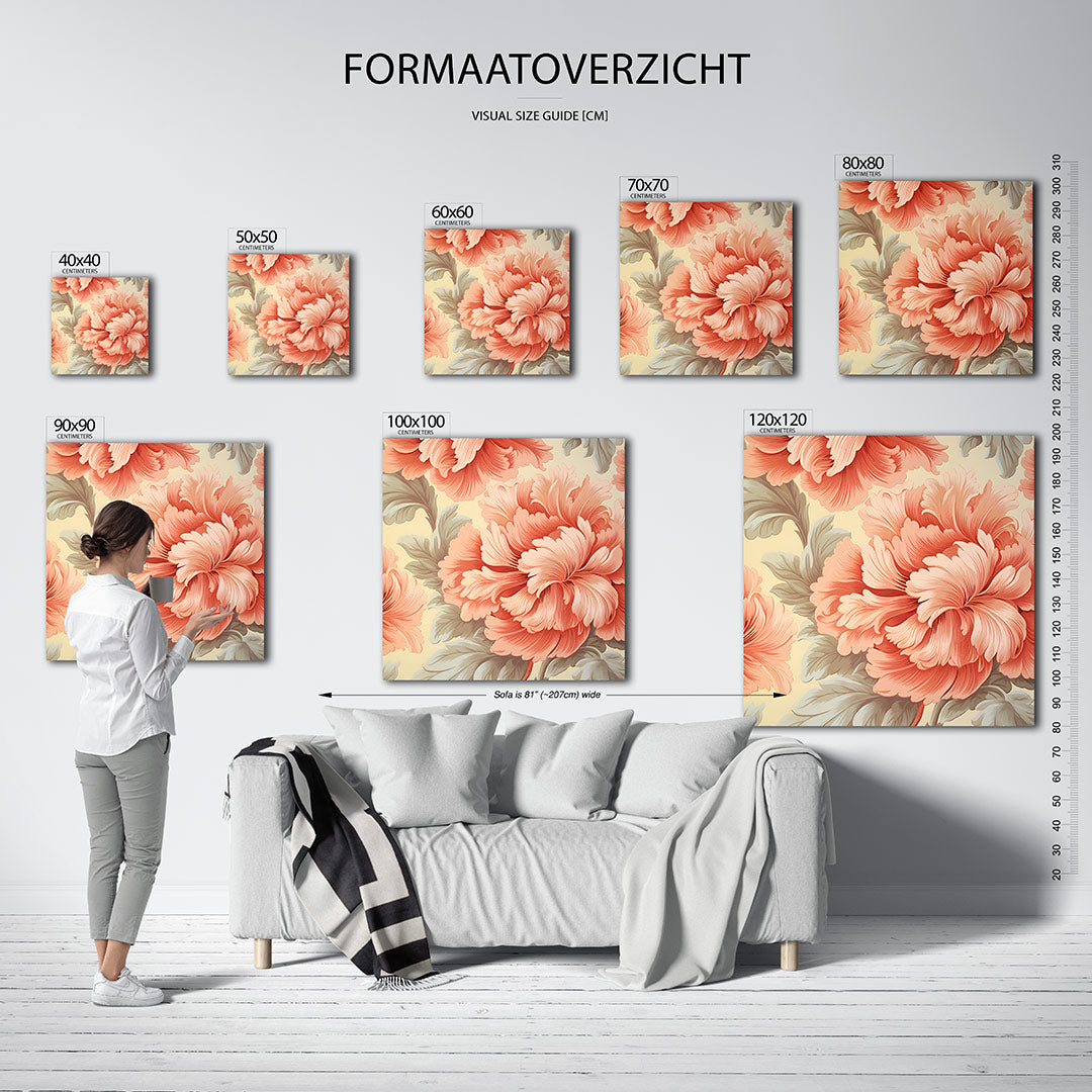 Bloemrijke compositie Kunstwerk