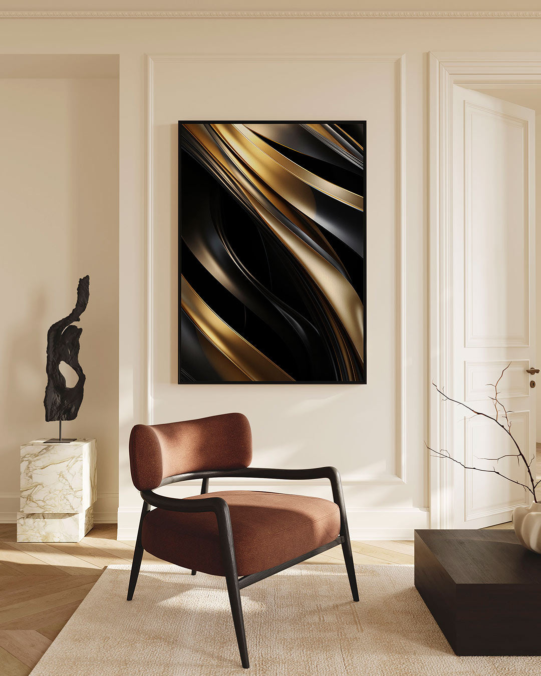 Golvende lijnen Kunstwerk