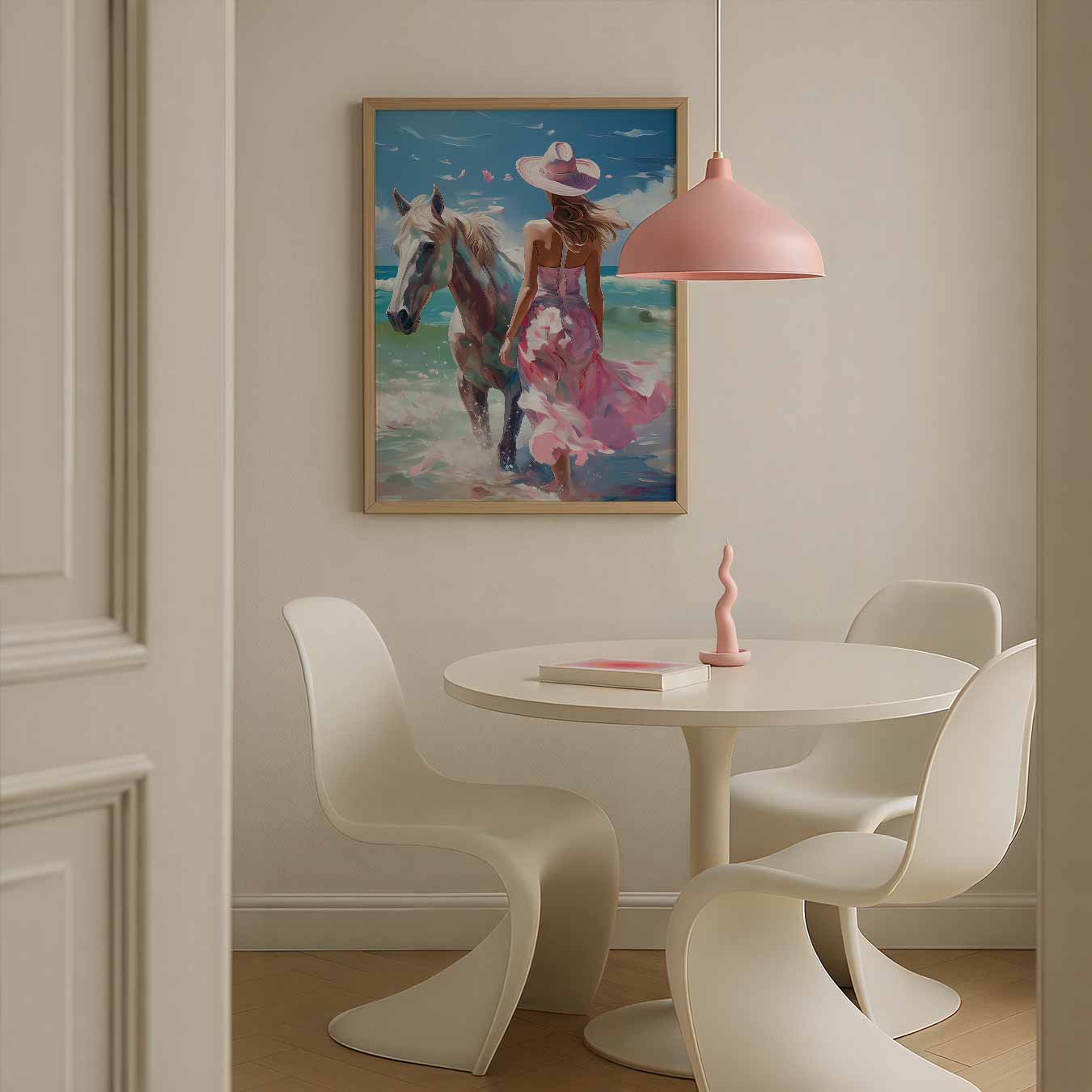 Strandavontuur met Paarden Poster-WallArtistic