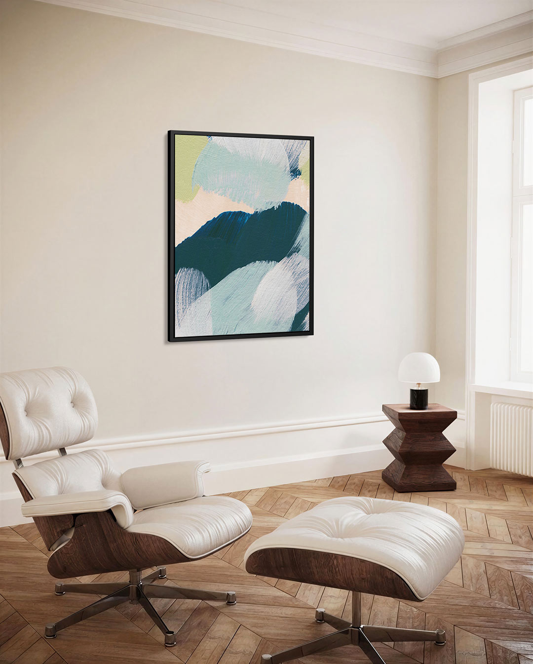 Dynamische kleurvlakken Kunstwerk