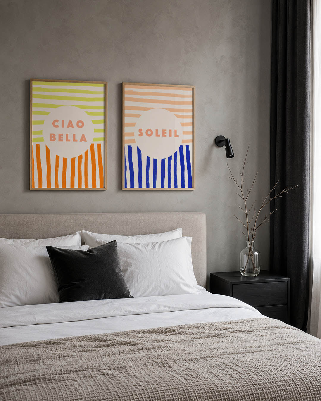 Strepen en cirkel Posterset