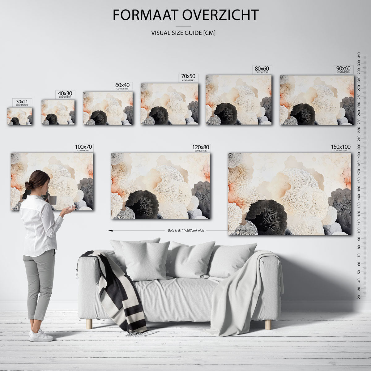 Organische vormen Poster
