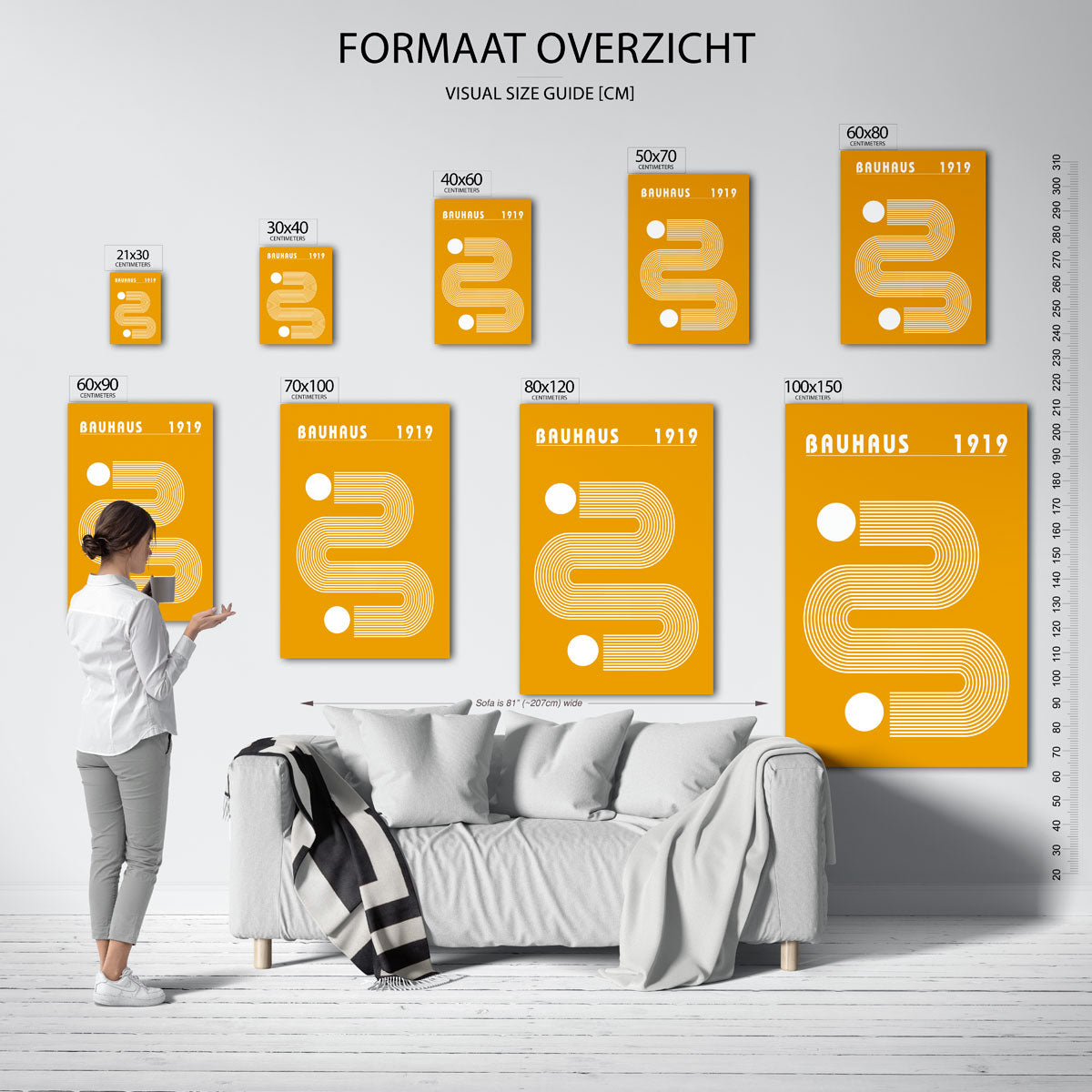 Lijnen en vlakkenspel Poster
