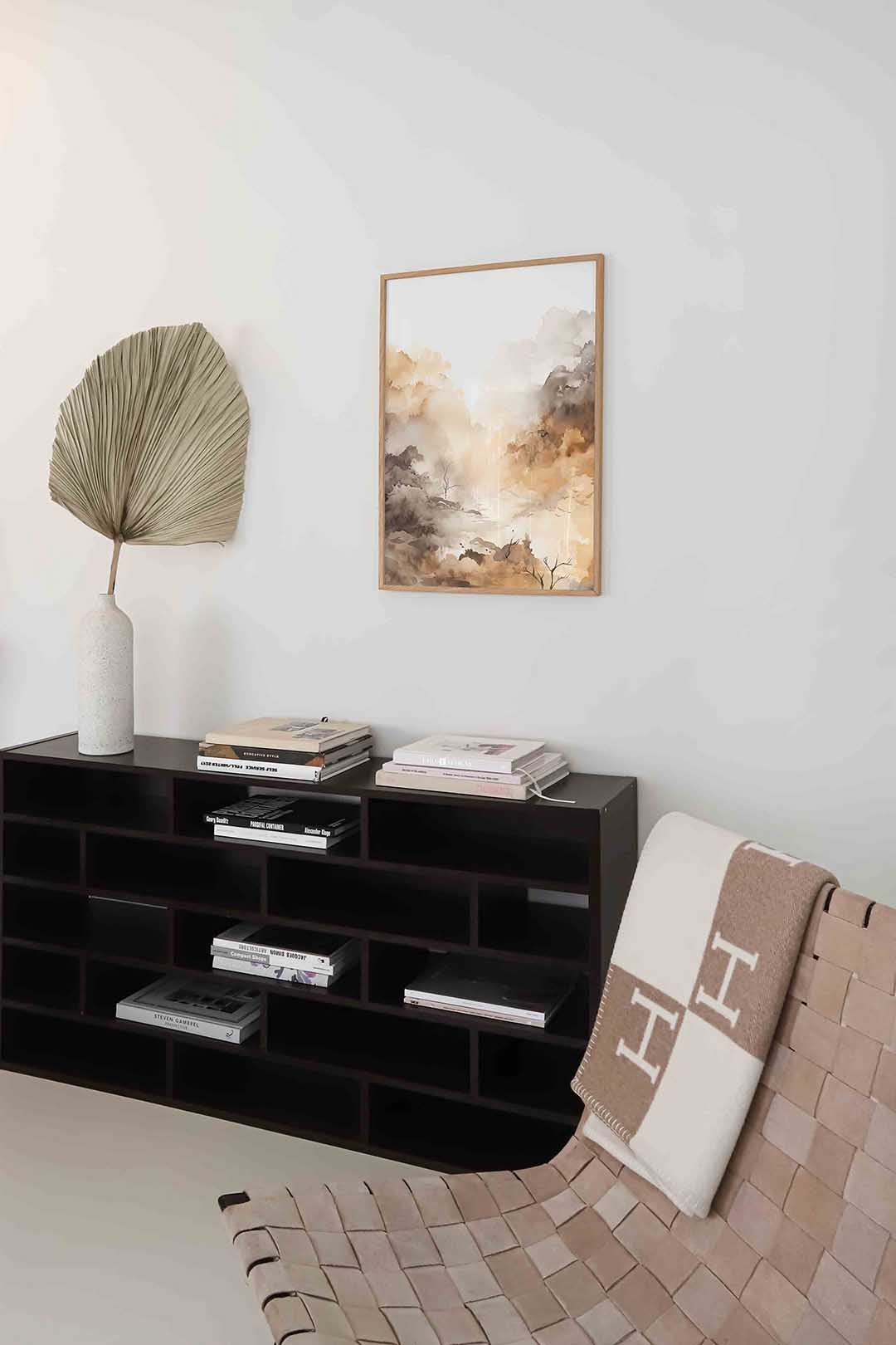 Landschap in zachte tinten Poster