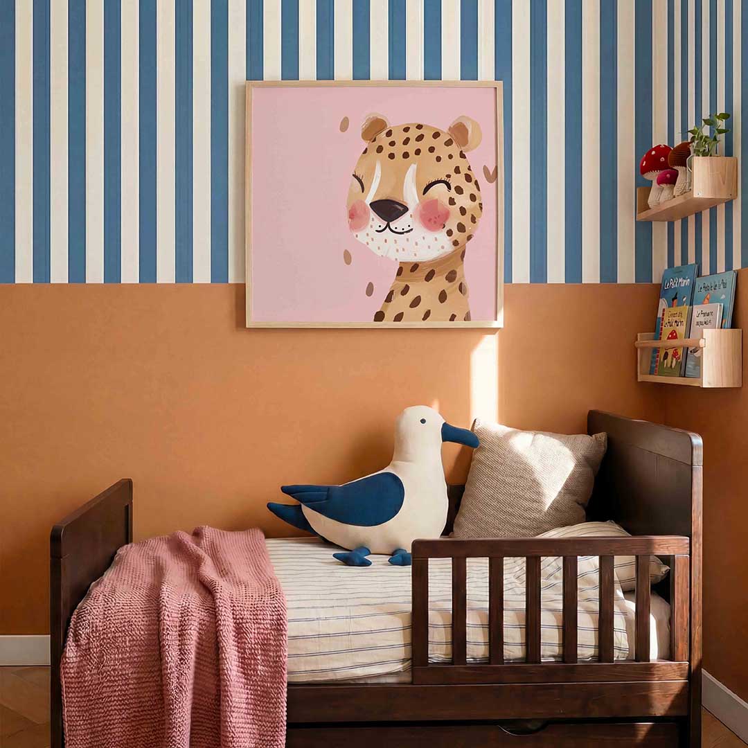 Lachende luipaard Poster