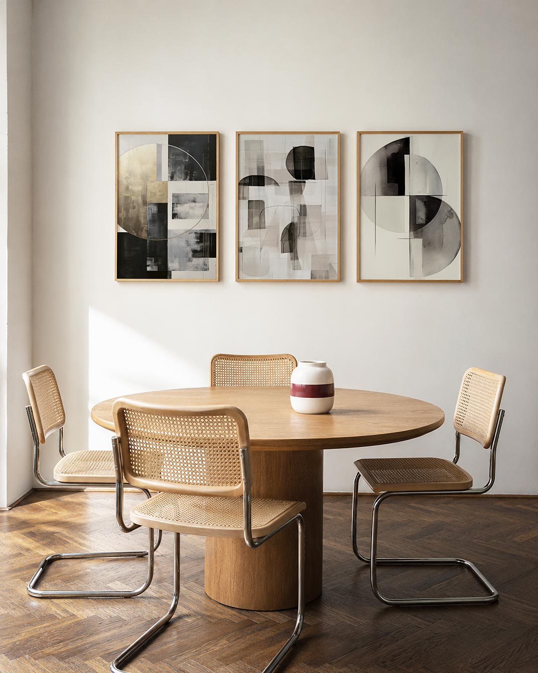 Cirkel en vlakken Posterset