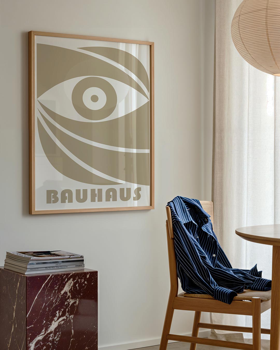 Oogvorm en lijnen Poster