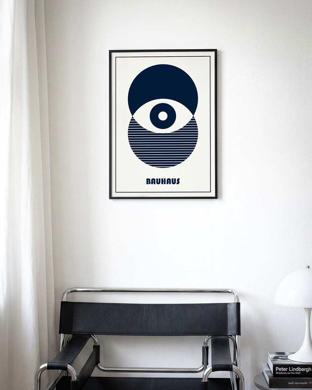 Cirkelpatroon en lijnen Poster