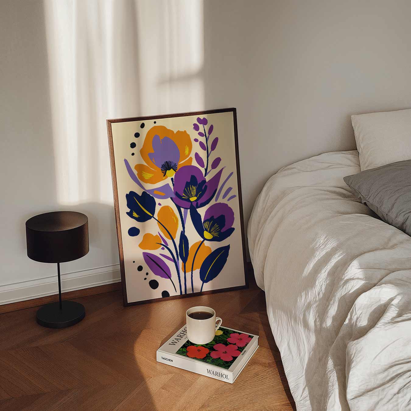 Bloemige Kunstposter-WallArtistic