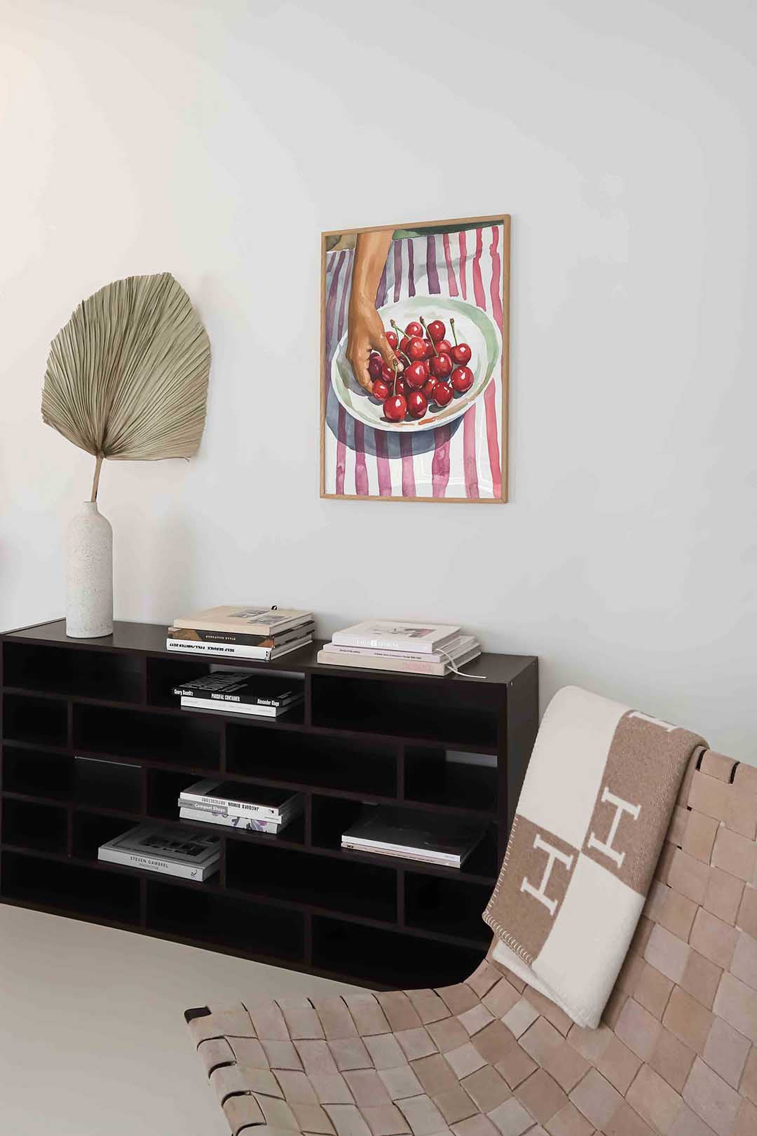 Kersen op schaal Poster