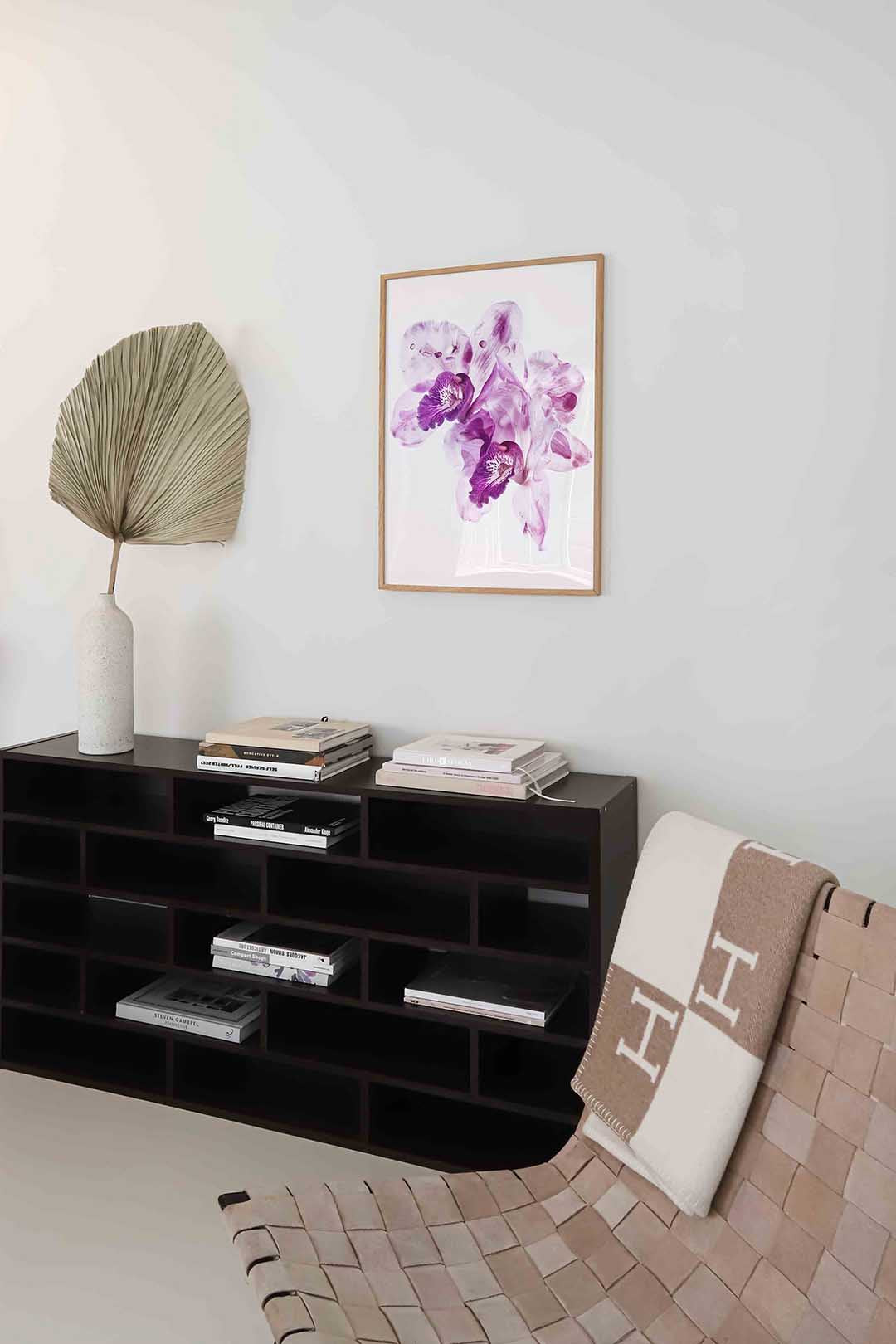 Paarse orchideeën Poster