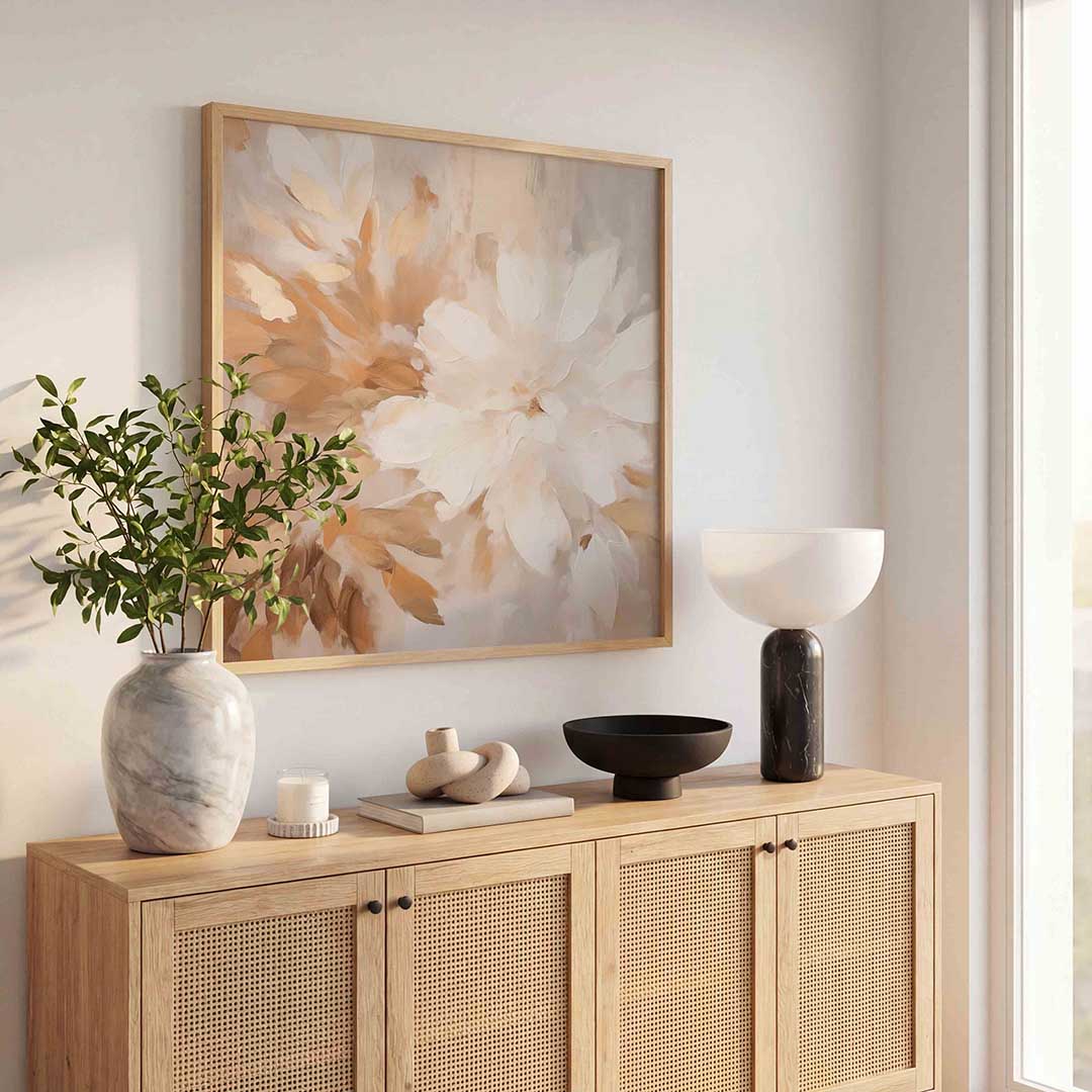 Bloem en bladeren Poster