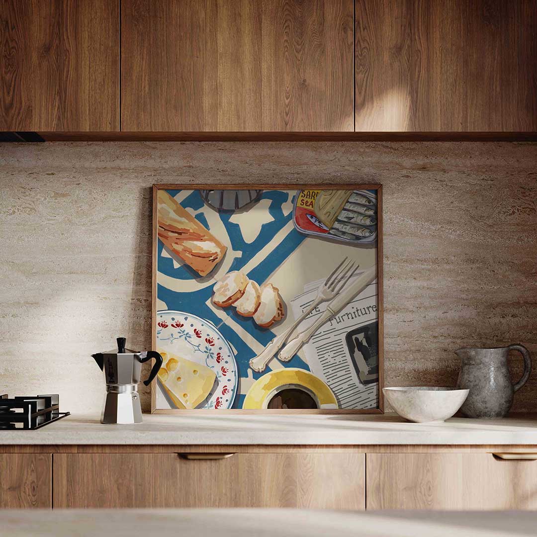 Ontbijt tafel Poster