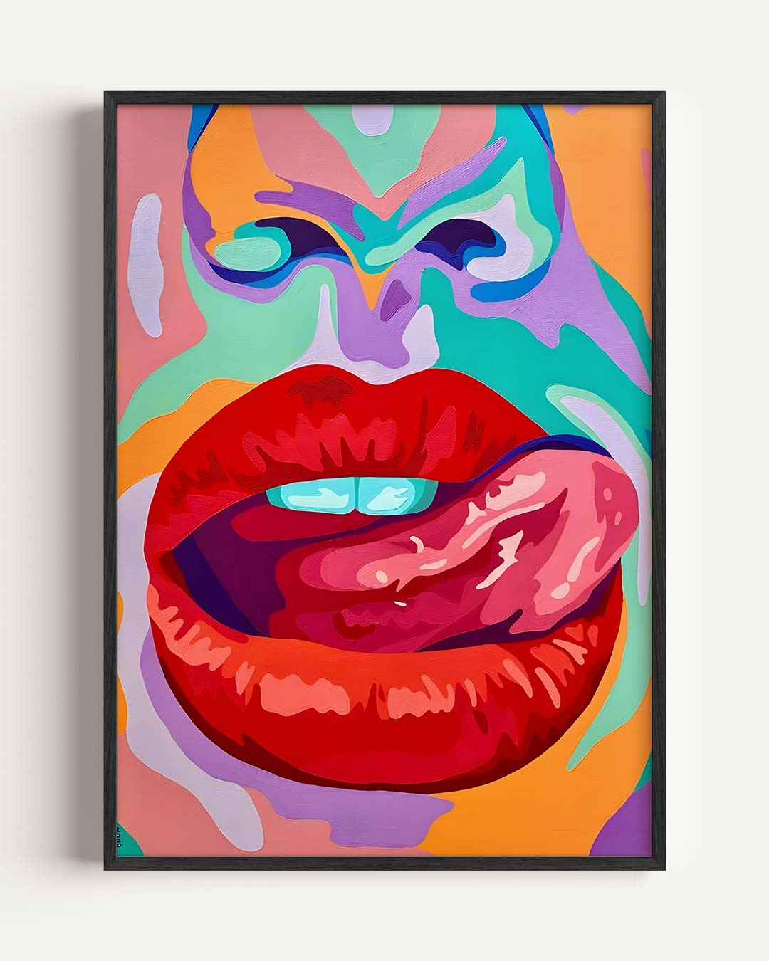 Mondkunst Pop Art Poster-WallArtistic