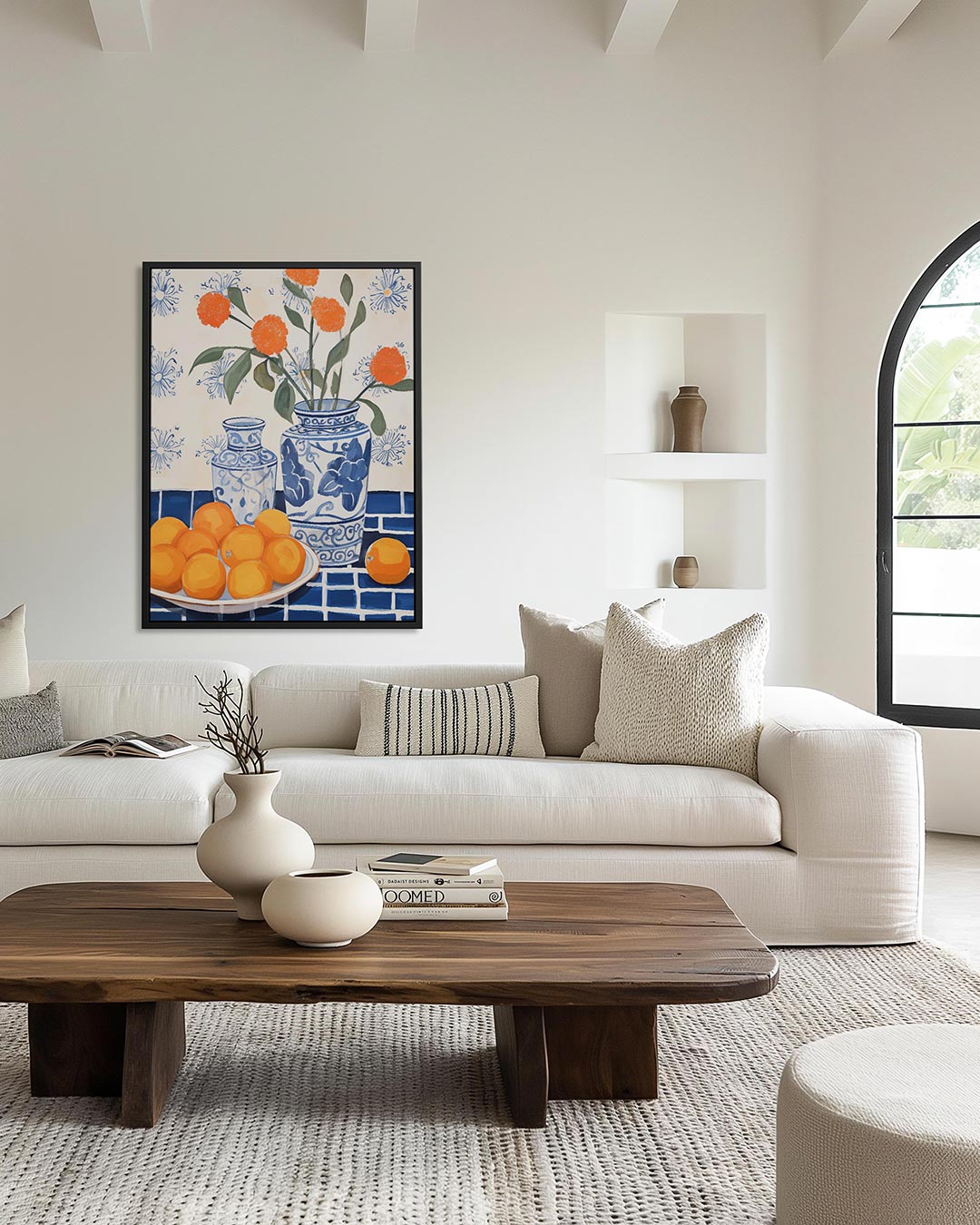 Vaas met bloemen Kunstwerk