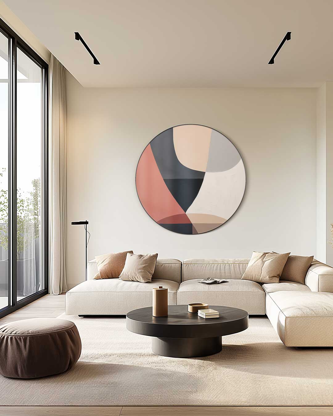 Muurcirkel Woonkamer: Een Moderne Eyecatcher voor Elk Interieur