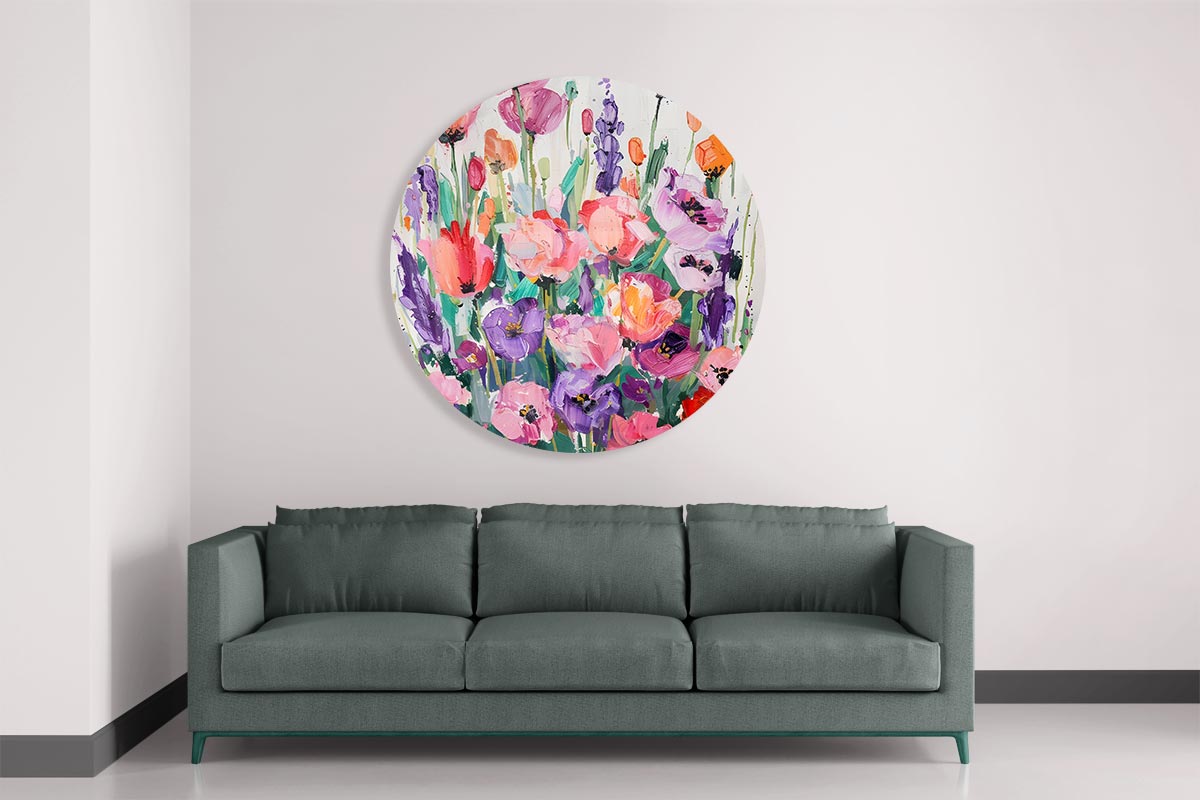 Bloemensprookje Muurcirkel-WallArtistic
