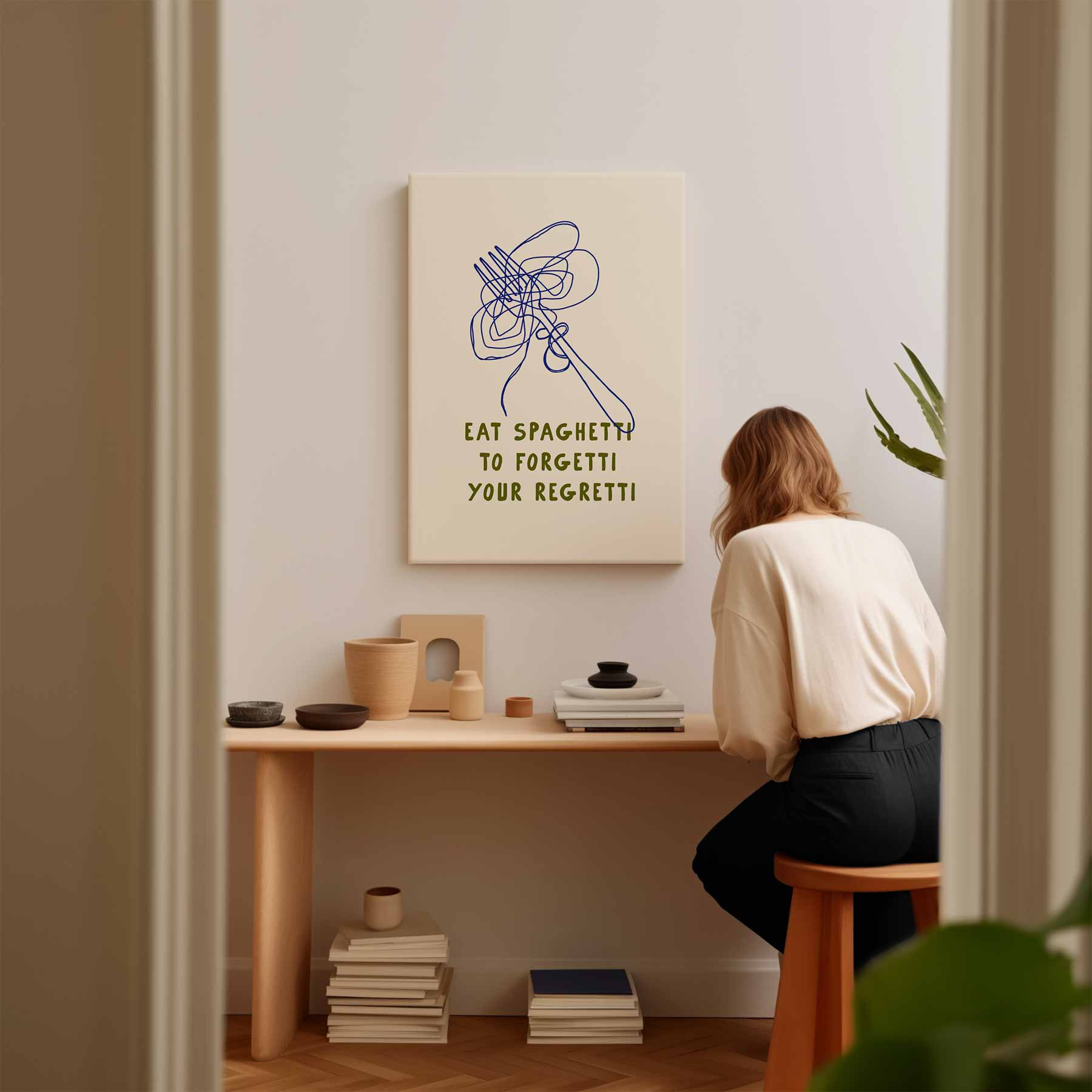 Spaghetti Vrolijkheid Poster