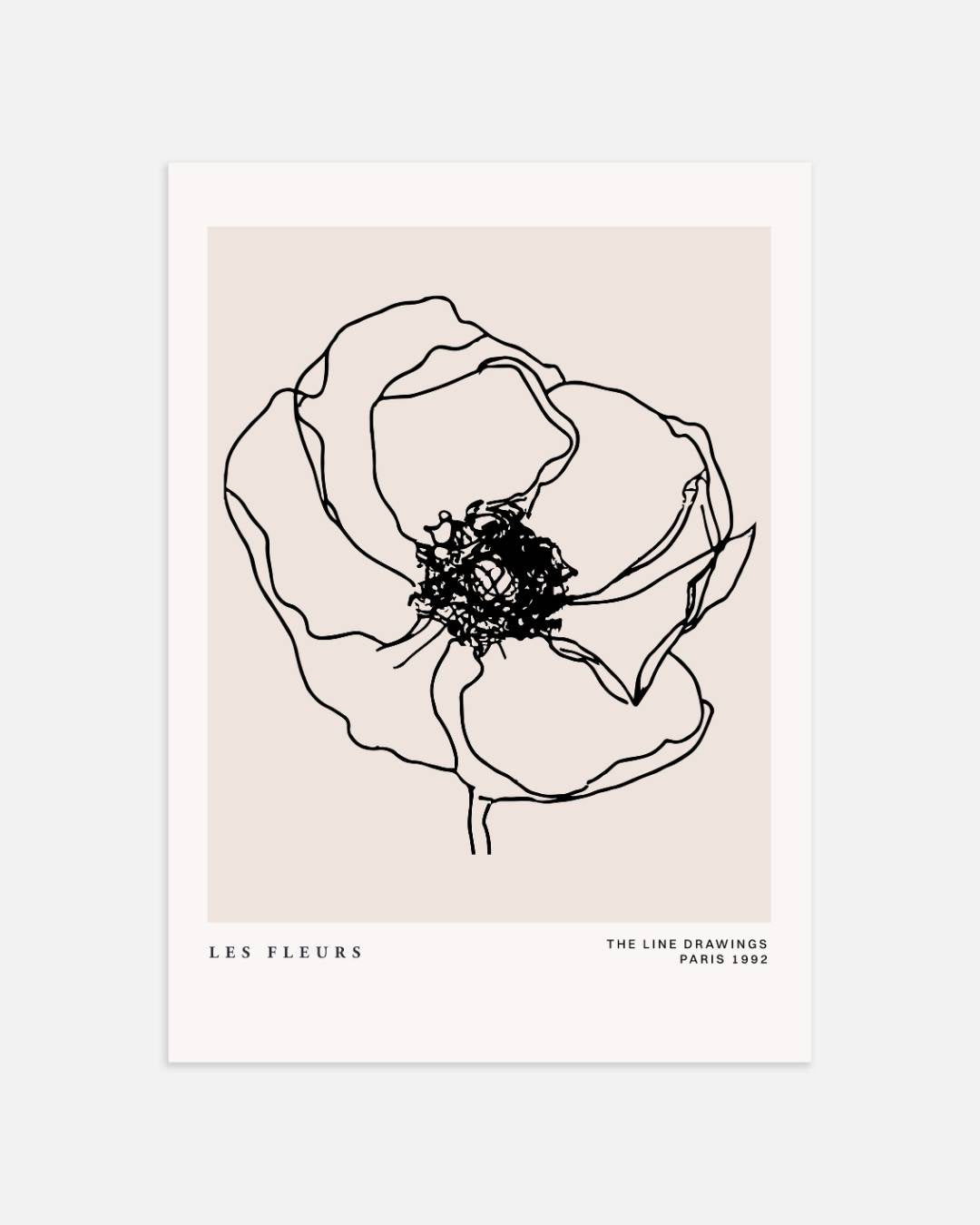 Abstracte bloem Poster